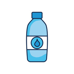 water bottle icon, line fill style