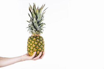 a delicious and juicy tropical pineapple