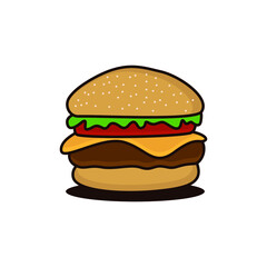 hamburger logo design template. hamburger icon