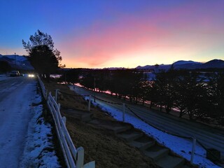 atardecer