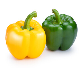Sweet Bell pepper isolated on white background. Sweet pepper isolated on a white background