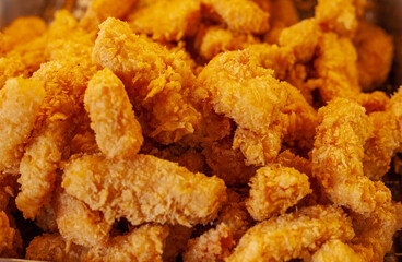 Fried chicken nuggets, Junk food that is not beneficial to the body.