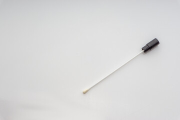 Medical swab on white background. Healthcare dan Copy Space concept