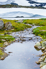 Mountains landscape. Norwegian route Sognefjellet