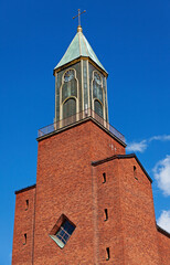 Fototapeta na wymiar detail of Ostersund big city church