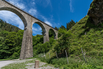 Fototapeta na wymiar Ravenna gorge viaduct railway bridge in Breitnau, Germany
