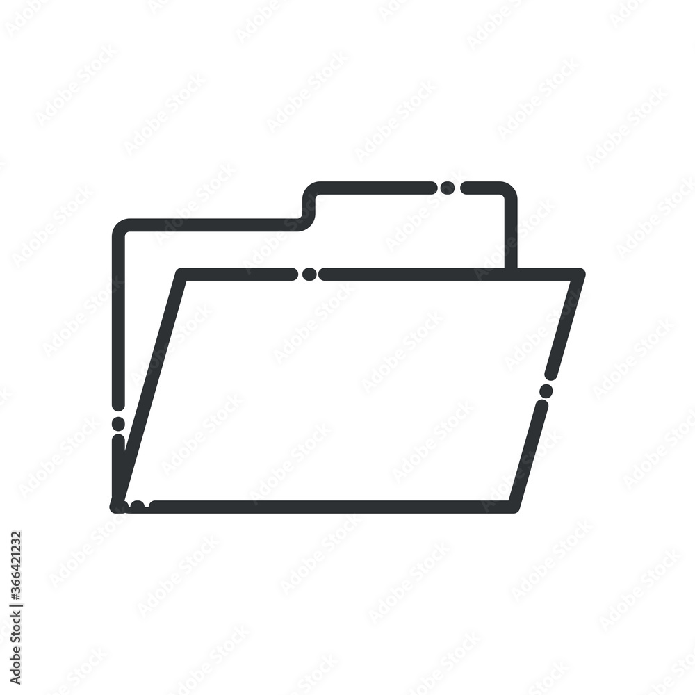 Poster file line style icon vector design
