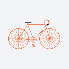 Bicycle vector. Outline