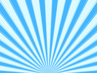 Sunburst rays light blue and white background. sunbeam star burst. Vector illustration