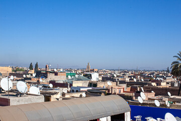 Satellite dishes over Marreketch
