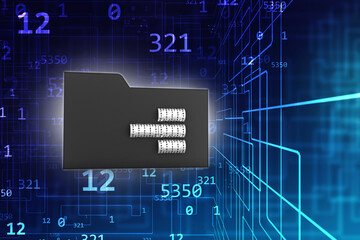 3d rendering metal locker
