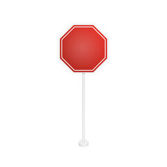 Set of road signs isolated on white background.
