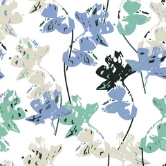 Photo sur Plexiglas Orchidee Modèle sans couture élégant avec des fleurs d& 39 orchidées, vecteur. Fond romantique aux couleurs pastel. Utilisation pour l& 39 impression de mode, le papier peint, la conception de surface, le papier d& 39 emballage et plus encore