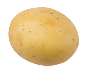 Potato isolated on white background with clipping path