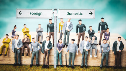 Street Sign Domestic versus Foreign