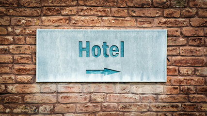 Street Sign to Hotel