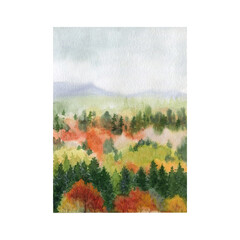 collage of autumn landscape