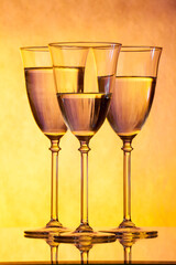 glass objects with reflection