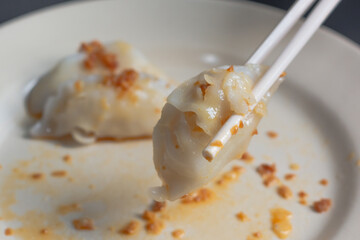 choipan snack with chopstick