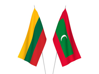 Lithuania and Maldives flags