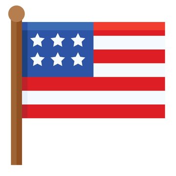 Flag of the United States, independence day related icon