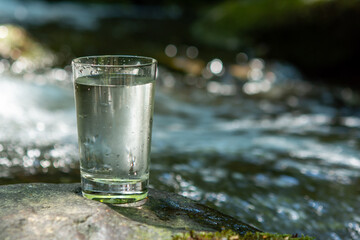 fresh water in glass