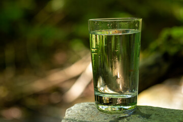 fresh water in glass