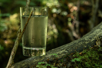 fresh water in glass