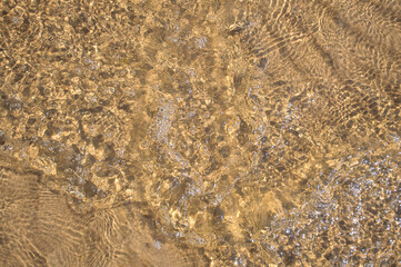 sand waves pattern under the water