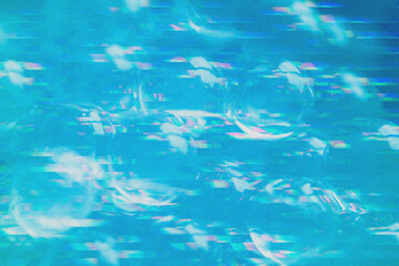 blue glitch art design texture background