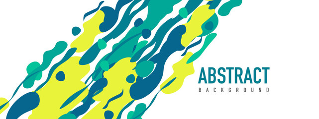 Trendy liquid style shapes abstract design, dynamic vector background for placards, brochures, posters, web landing pages, covers or banners