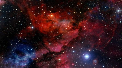 Deep space nebula with stars. Elements of this image furnished by NASA