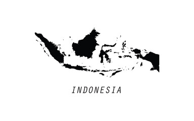 Indonesia map vector illustration