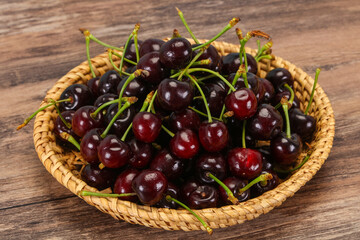 Ripe sweet tasty cherry  berry