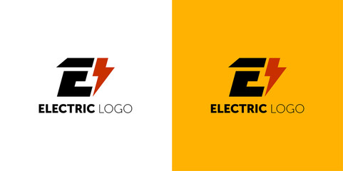 Electricity - vector logo template concept illustration. Gear factory sign. Technology mechanical symbol. Design element.