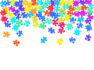 Game tickler jigsaw puzzle rainbow colors pieces 