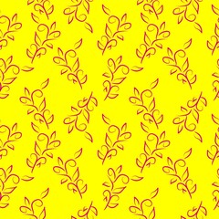 Seamless Pattern With Floral Motifs able to print for cloths, tablecloths, blanket, shirts, dresses, posters, papers.