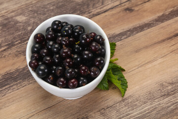 Fresh ripe sweet black currant
