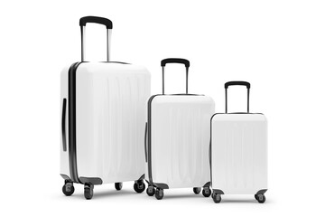 Isolated suitcase on a background