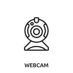 webcam icon vector. webcam sign symbol for modern design.