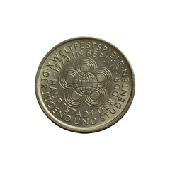 Old coin of the German Democratic Republic