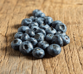 Fresh organic blueberries