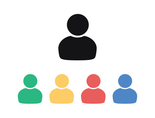 User icon. Vector man icon.  Account icon.