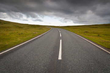 The A4069 known as Mountain Road in the Black Mountain in South Wales UK often used in a popular TV...
