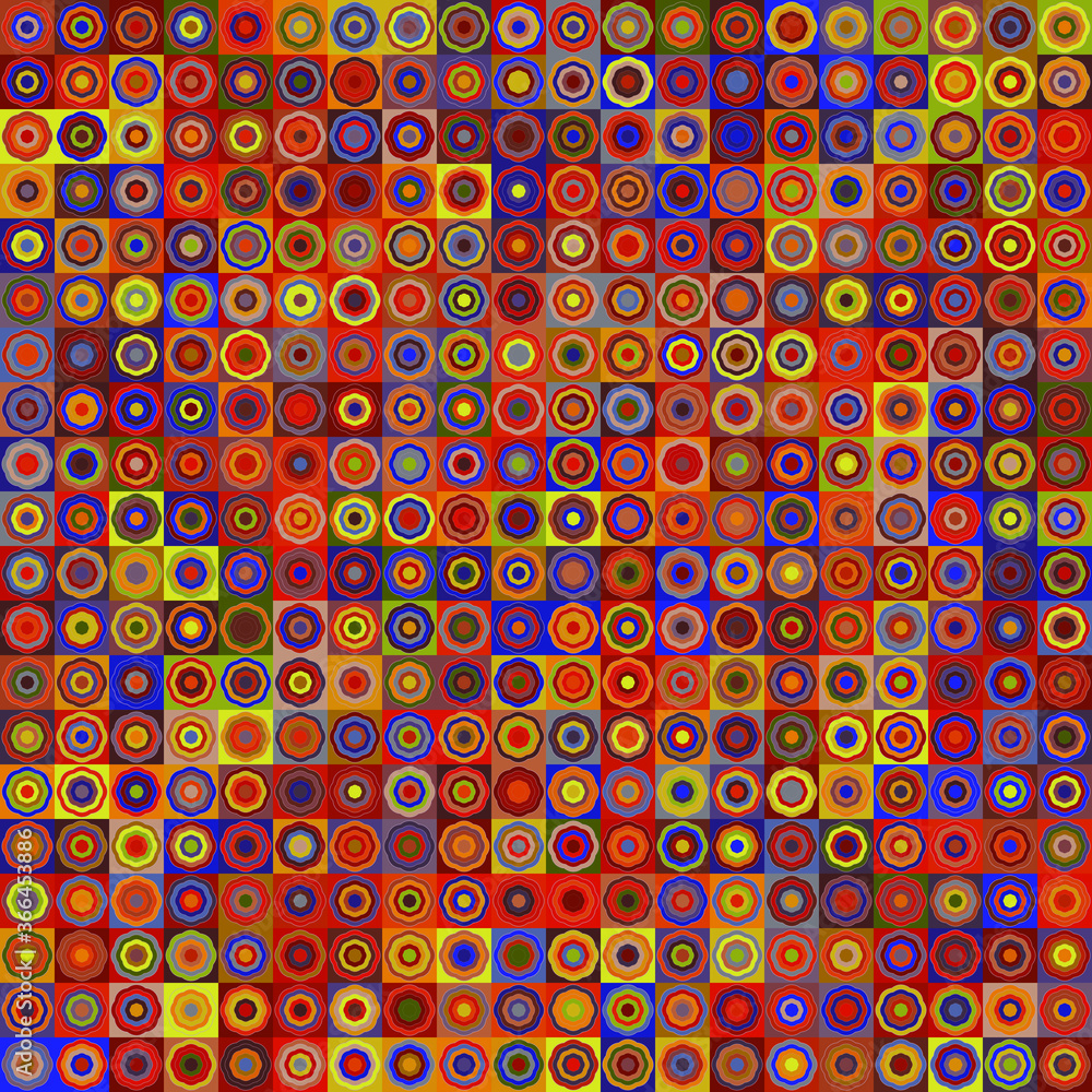 Poster colorful pattern with different shapes objects. texture background for textile, print, paper, fabric