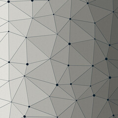 Fototapeta premium Zinc color Abstract color Low-Polygones Generative Art background illustration