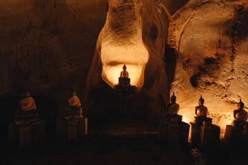 Wat khao thum mar rong Cave in Bangsaphan, Prachuapkhirikhan. Thailand