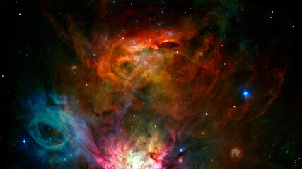 Starfield on night sky. Elements of this image furnished by NASA