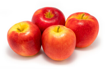 Red apple  isolated on white collection,New Zealand Queen Red apple,