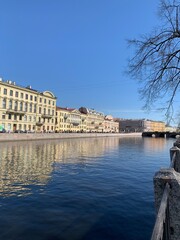 Fototapeta na wymiar Saint Petersburg riverside